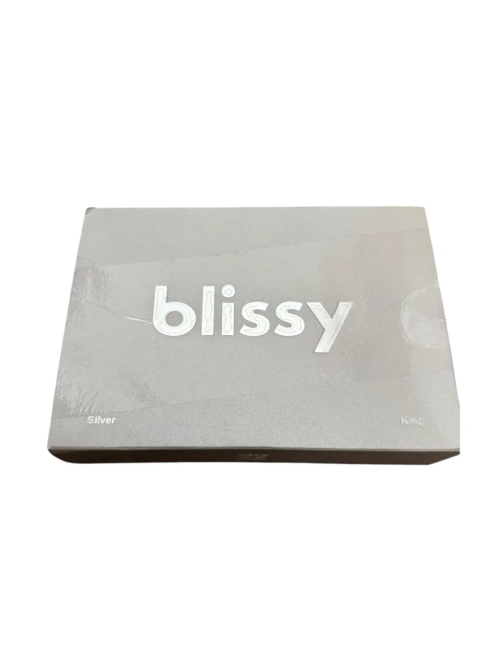 Blissy Silver King Silk Pillowcase 22 Momme Mulberry Silk NIB